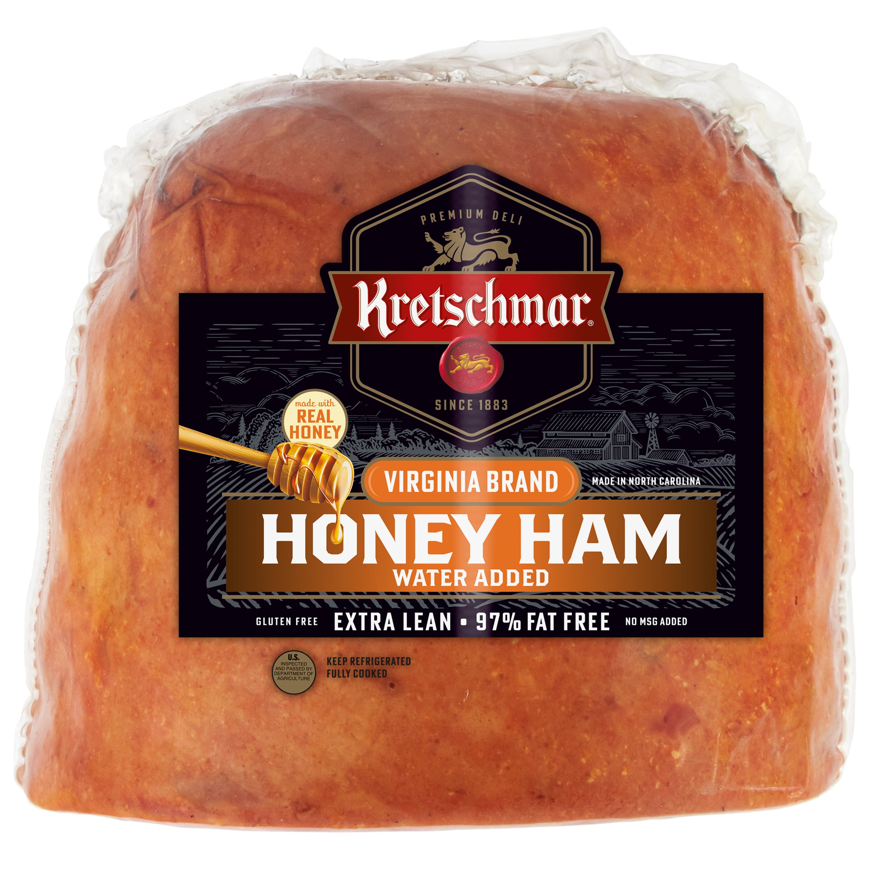 Virginia Brand Half Honey Ham Water Added Kretschmar